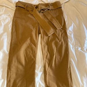 LOFT High Waist Khaki Pants